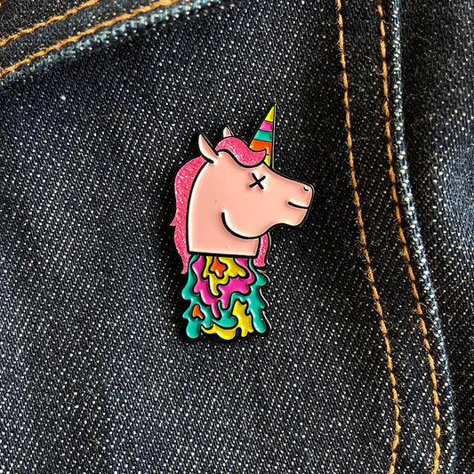 Magical Unicorn Head Enamel Pin